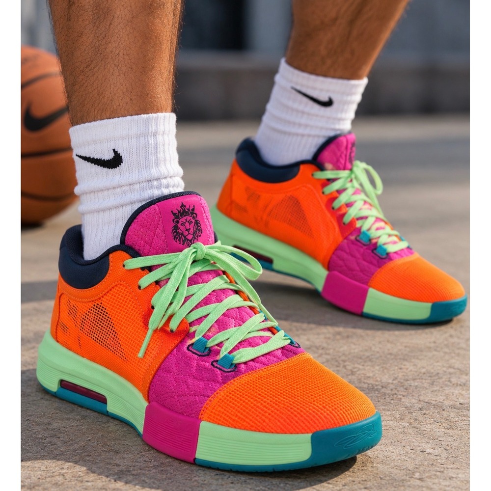 Nike LeBron Witness 8 Orange/Fuschia‎ Basketball Sneakers Shoes Men 10